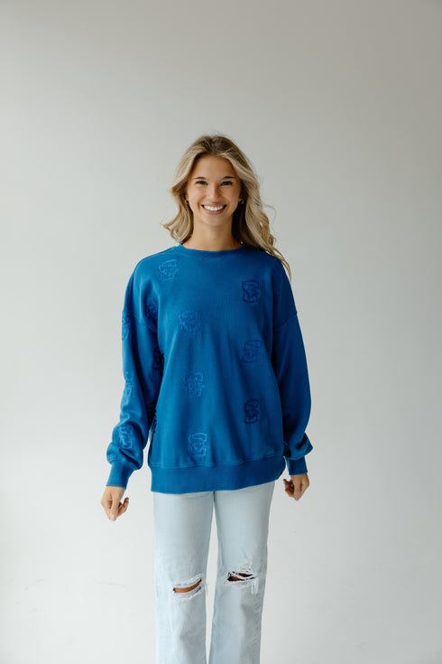 Creighton Ritter Repeat Lantern Sleeve Crew